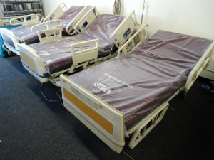 Hill Rom Advance Series bed far right and Stryker Secure 2 beds