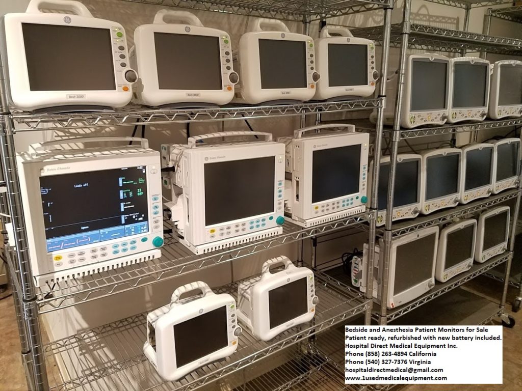 Cardiac monitors, bedside and anesthesia patient monitors for sale